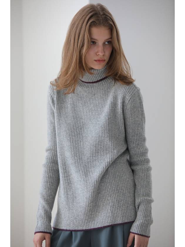 Caisienne cashmere basic knit gray - CAHIERS - BALAAN 2