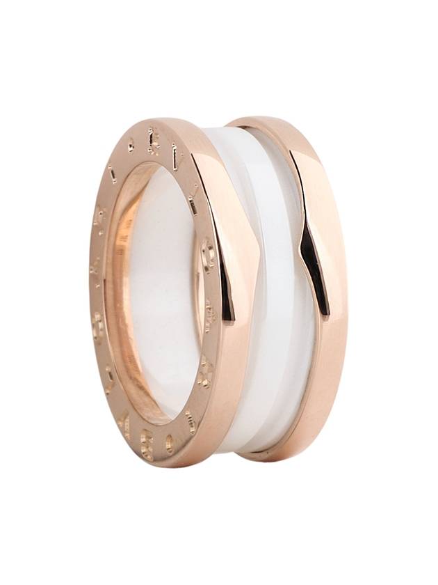 347021 Pink gold B Zero1 ceramic 2 band ring No 49 Department store warranty 34190 5 - BVLGARI - BALAAN 3