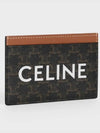 Triomphe Canvas Logo Card Wallet Tan - CELINE - BALAAN 7