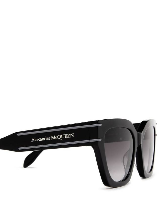 Sunglasses AM0398S001 001 BLACK BLACK GRAY - ALEXANDER MCQUEEN - BALAAN 4