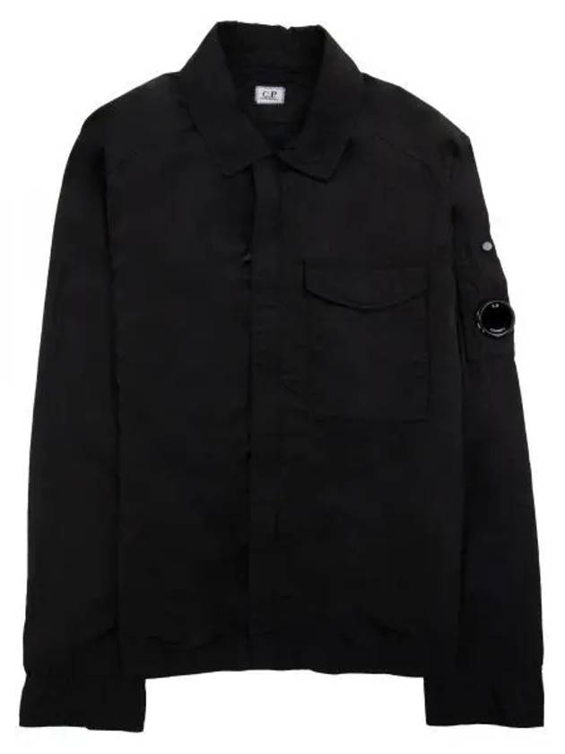 Chrome-R Pocket Over Long Sleeve Shirt Black - CP COMPANY - BALAAN 2