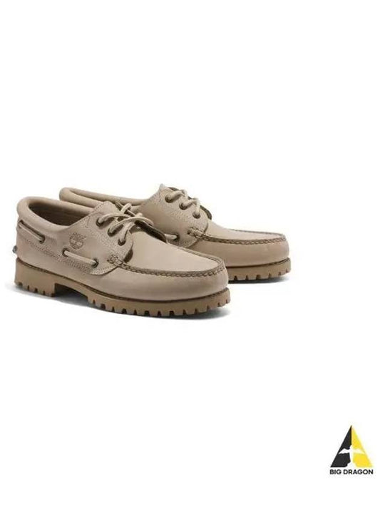 Men s Authentic 3 Eye Boat Shoes Beige TB0A5P4ZDH41 - TIMBERLAND - BALAAN 1