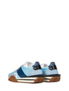 James Suede Lycra Low Top Sneakers Light Blue Cream - TOM FORD - BALAAN 4