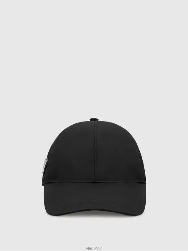 triangle logo re-nylon ball cap black - PRADA - BALAAN 8