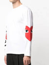 Big Heart Arm Logo Long Sleeve T-Shirt P1 T258 1 White - COMME DES GARCONS PLAY - BALAAN 5