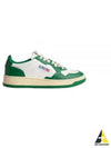 Women's Medalist Green Tab Leather Low Top Sneakers White - AUTRY - BALAAN 2