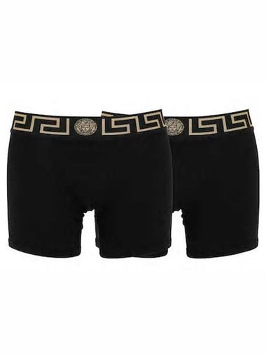 Cotton boxer briefs set of 2 black AU10192 AC00059 - VERSACE - BALAAN 1