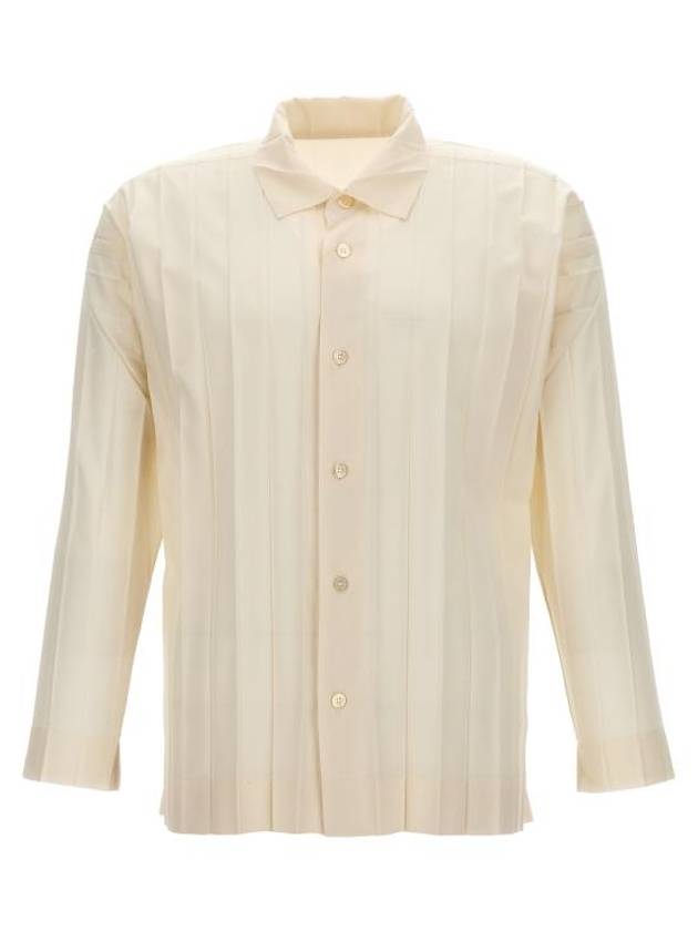 Homme Pliss? Long Sleeve Shirt HP46FJ34001 White - ISSEY MIYAKE - BALAAN 1