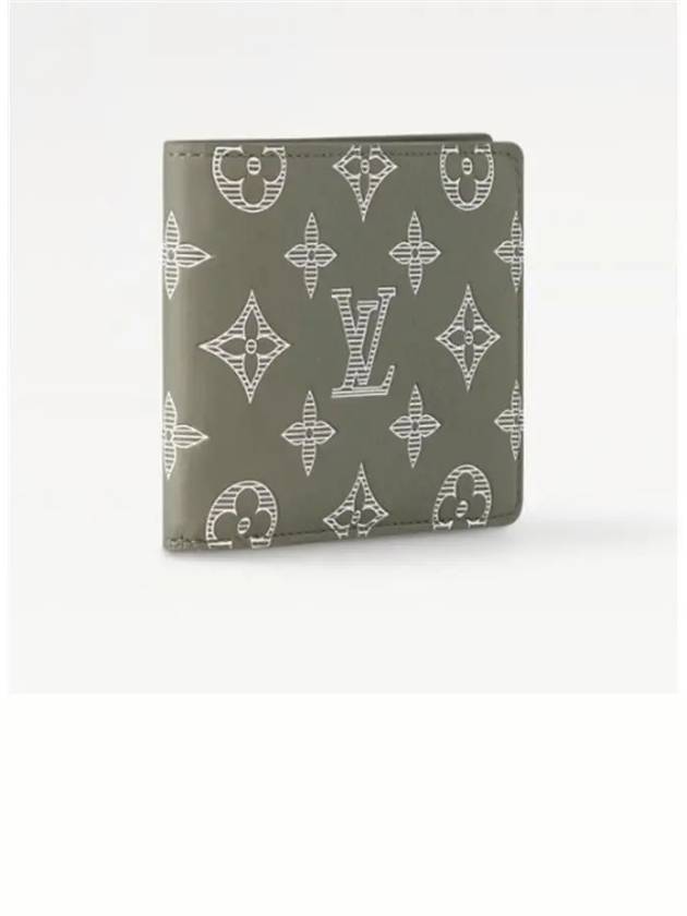 Multiple Monogram Shadow Wallet Green - LOUIS VUITTON - BALAAN 3