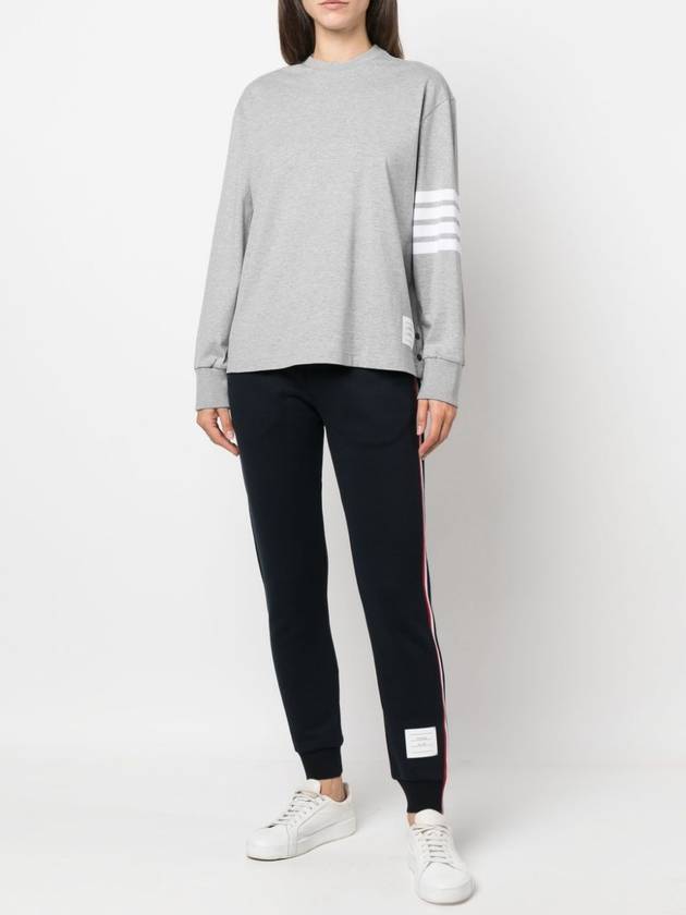 Women's Loop Back Stripe Track Pants Navy - THOM BROWNE - BALAAN 3