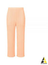 Pleated Straight Pants Orange - ISSEY MIYAKE - BALAAN 2