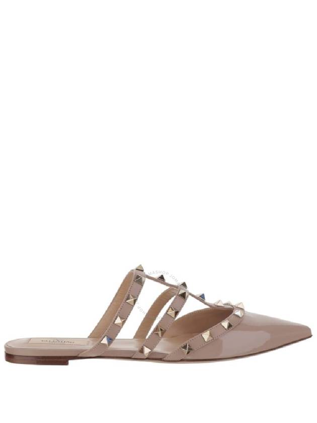 Rockstud Pointed Toe Mules Pink - VALENTINO - BALAAN 1