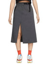 Sportswear Tech Pack Wrap A-Line Skirt Grey - NIKE - BALAAN 1