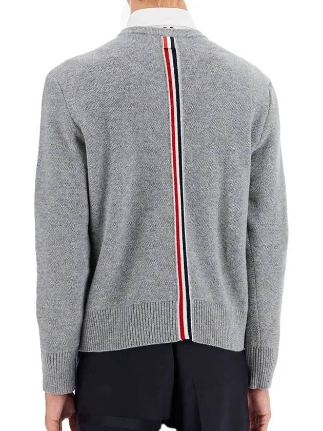 Arm Band Merino Wool Pique Knit Top Grey - THOM BROWNE - BALAAN 5