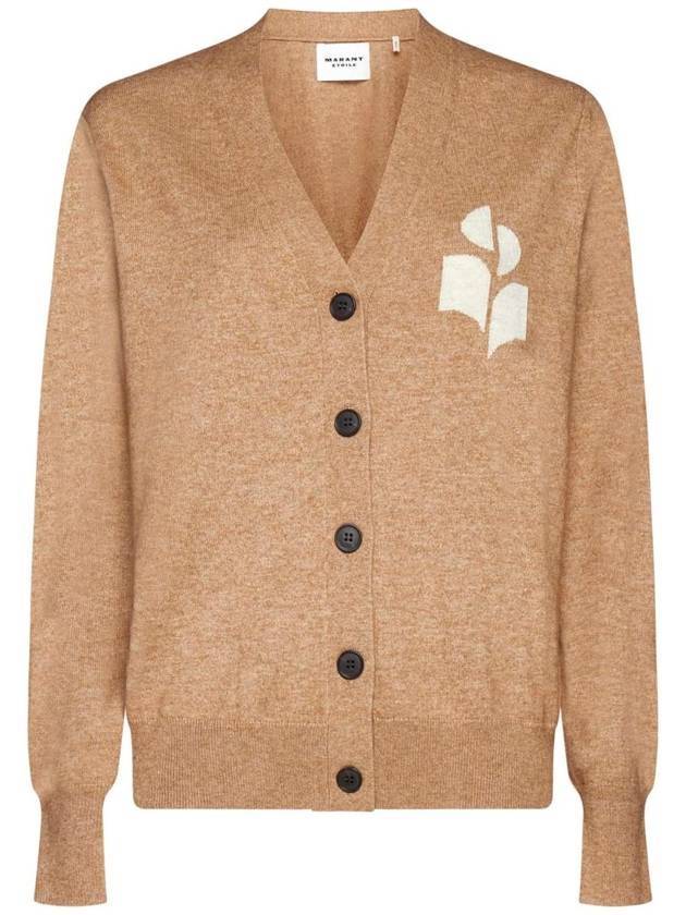 Karin Cotton Cardigan Camel - ISABEL MARANT ETOILE - BALAAN 1