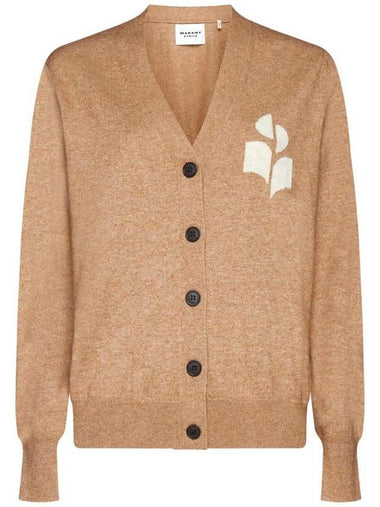 Karin Cotton Cardigan Camel - ISABEL MARANT ETOILE - BALAAN 1