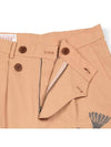 Men's I4SP03OR Migratory Bird Cross Stitch Shorts Orange - IOEDLE - BALAAN 4