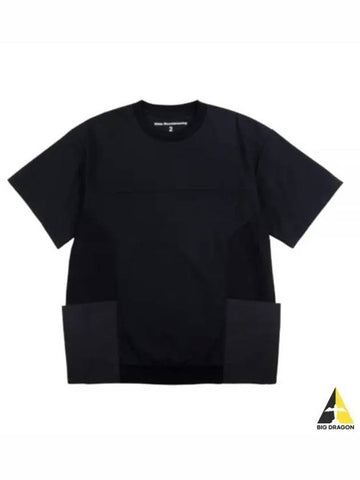 white MOUNTAINEERING DOUBLE KNIT POCKET T SHIRT WM2371506 BLACK - WHITE MOUNTAINEERING - BALAAN 1