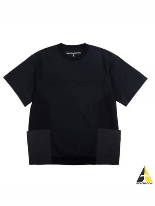 white MOUNTAINEERING DOUBLE KNIT POCKET T SHIRT WM2371506 BLACK - WHITE MOUNTAINEERING - BALAAN 1