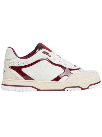 Men's Reweb Low Top Sneakers White - GUCCI - BALAAN 1