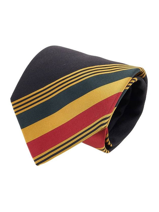Classic Striped Silk Tie Black - VIVIENNE WESTWOOD - BALAAN 1
