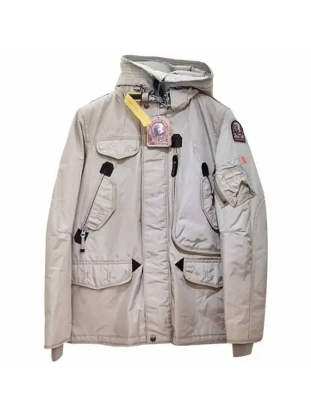 Men's Right Hand Hooded Classic Canvas Parka Grey - PARAJUMPERS - BALAAN 1