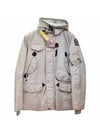 Men's Right Hand Hooded Classic Canvas Parka Grey - PARAJUMPERS - BALAAN 1