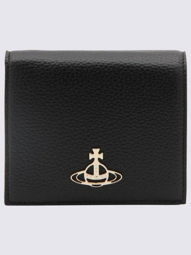 Men's ORB Logo Half Wallet Black - VIVIENNE WESTWOOD - BALAAN 1