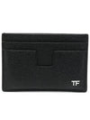 Logo Card Wallet Black - TOM FORD - BALAAN.