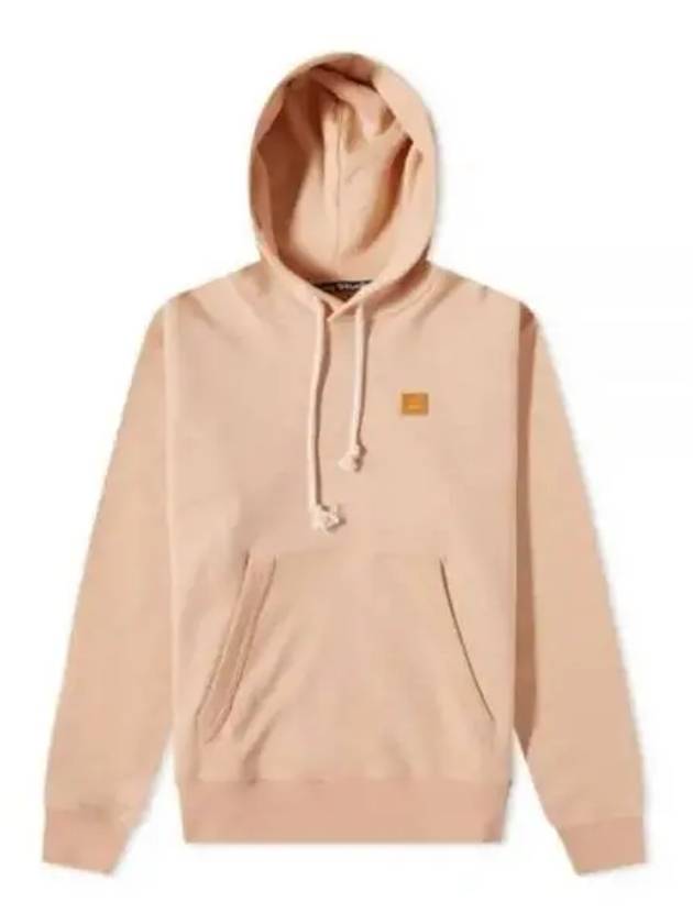 Face Logo Patch Cotton Hoodie Powder Pink - ACNE STUDIOS - BALAAN 2