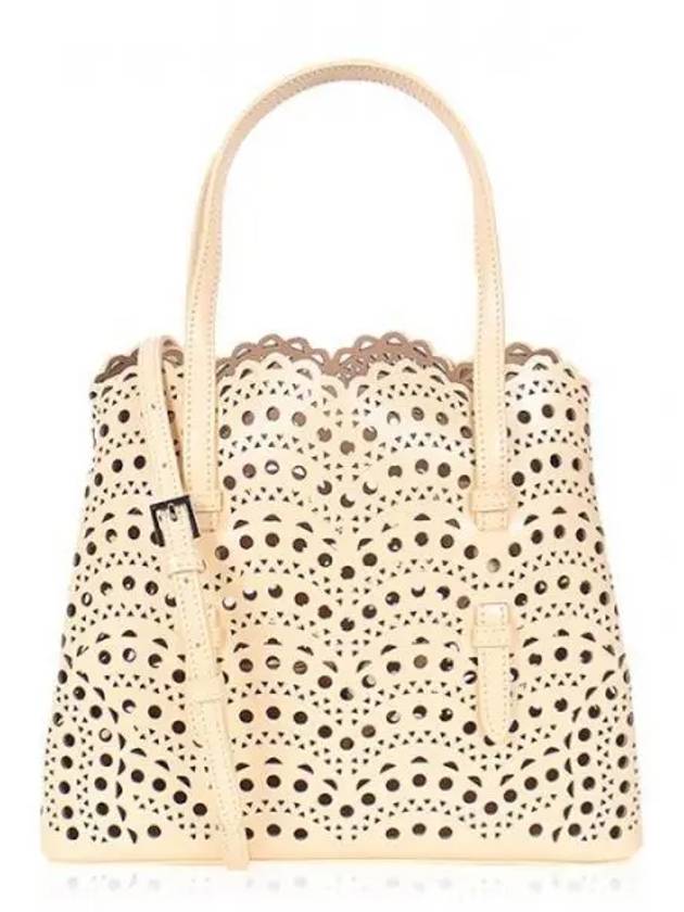 Women s Punching Bag Mina25 Wave Tote Small Dune 1120640 - ALAIA - BALAAN 1