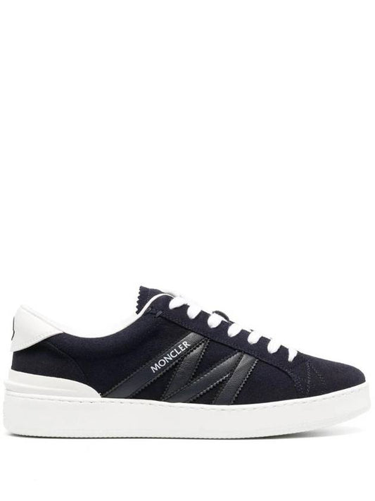 Monaco Paneled Low Top Sneakers Navy - MONCLER - BALAAN 1