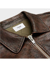 Aviator Blouson Jacket Dark Brown - CELINE - BALAAN 4