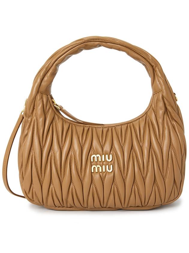 Wander Materasse Nappa Leather Shoulder Bag Brown - MIU MIU - BALAAN 2