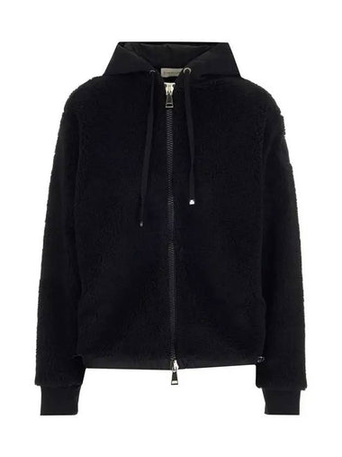 12th Anniversary Fleece Pattern Zip Jacket Black 8G734 00 V8145 999 - MONCLER - BALAAN 1