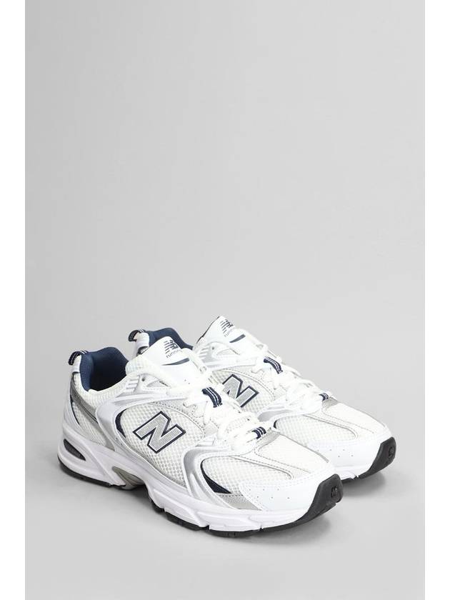 530 Retro Running Low Top Sneakers Navy White - NEW BALANCE - BALAAN 3