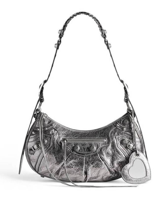 Le Cagol Metallized Small Shoulder Bag Silver - BALENCIAGA - BALAAN 2