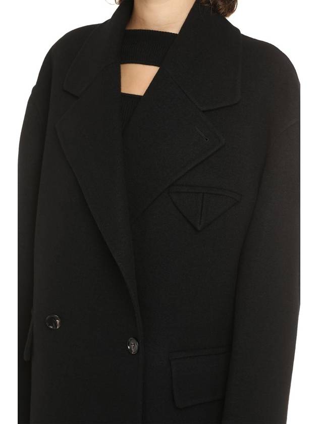 Women's Double Coat Black - BOTTEGA VENETA - BALAAN 6