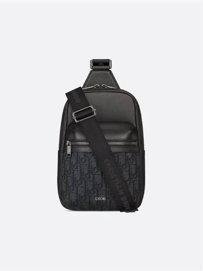 Rider 2.0 Oblique Jacquard Sling Bag Black - DIOR - BALAAN 2