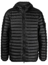 Room Woven Chamber Recycled Nylon Down Padding Hooded Jacket Black - STONE ISLAND - BALAAN 2