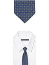 Ken Scott Print Silk Tie Blue - GUCCI - BALAAN 3