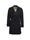 Mid Length Kensington Trench Coat Black - BURBERRY - BALAAN 1