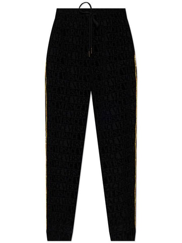 Versace Home Pants With Logo, Unisex, Black - VERSACE - BALAAN 1