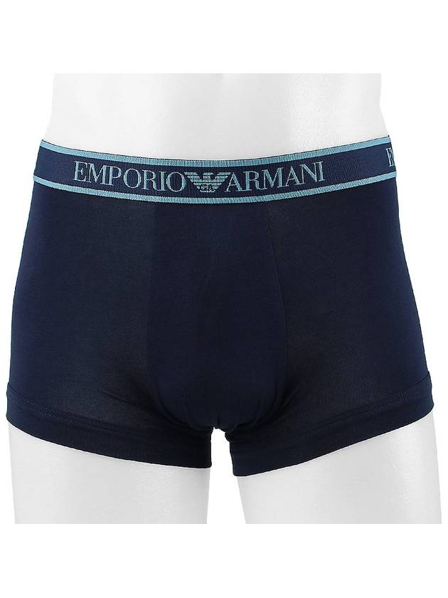 Men's Boxer Trunk Briefs 3 Pack Navy - EMPORIO ARMANI - BALAAN 6