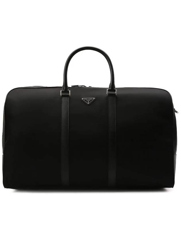 Logo Luggage Bag Black - PRADA - BALAAN 4