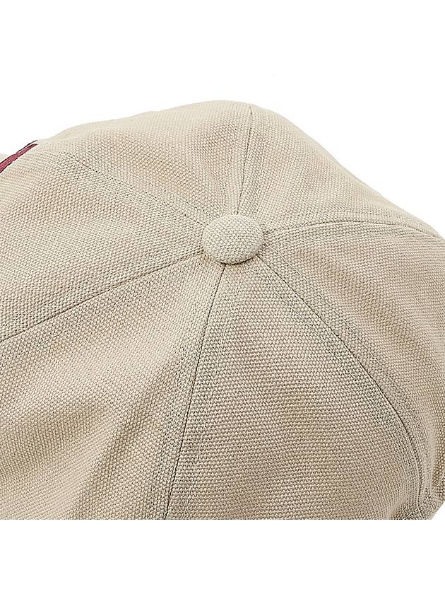 Tyron Logo Cotton Ball Cap Ecru Red - ISABEL MARANT - BALAAN 9