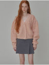 Sequential delivery on September 27th Mohair Ribbon Pointed Cardigan Pink - OPENING SUNSHINE - BALAAN 1