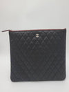 Large Classic Caviar Silver Logo Clutch Bag Black - CHANEL - BALAAN 2