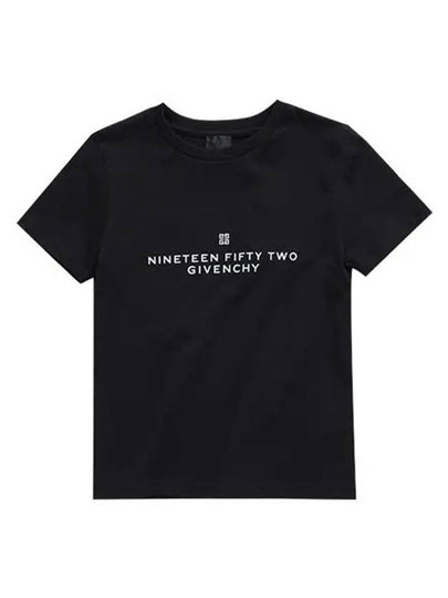 Shortsleeved Tshirt H25445 09B Archetype Logo Print Kids Shortsleeved Tshirt - GIVENCHY - BALAAN 2