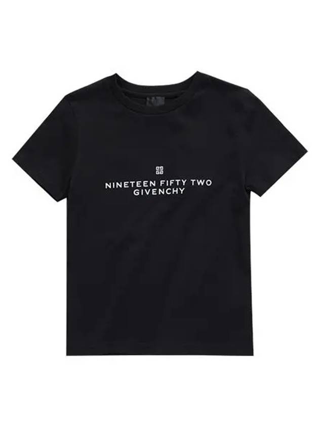 H25445 09B Archetype Logo Print Junior Short Sleeve T Shirt - GIVENCHY - BALAAN 5